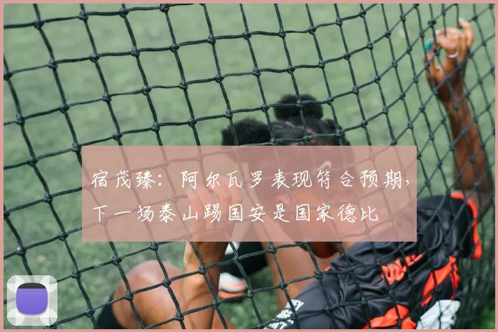 宿茂臻：阿尔瓦罗表现符合预期，下一场泰山踢国安是国家德比